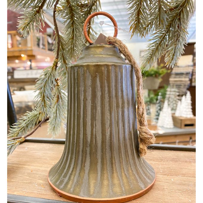 Bronze Liberty Christmas Bell available at Quilted Cabin Home Decor.