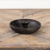 Black Distressed Dish Taper Candle Holder is available at Quilted Cabin Home Decor.