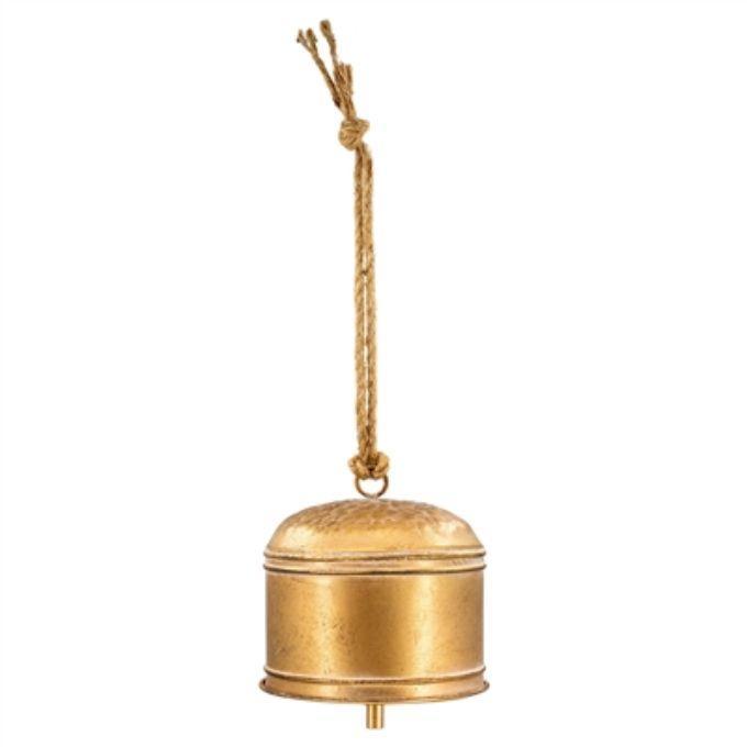 Vintage Gold Round Bells - Two Sizes available at Quilted Cabin Home Decor.