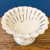 Distressed White Metal Bowl available at Quilted Cabin Home Decor.