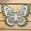 Sage Green Metal Butterfly Hanger available at Quilted Cabin Home Decor.