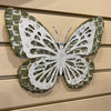 Sage Green Metal Butterfly Hanger available at Quilted Cabin Home Decor.