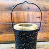 Black Cutout Flower Lantern available at Quilted Cabin Home Decor.