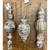 Mango Wood Finial Ornaments  - Three Styles available at Quilted Cabin Home Decor.