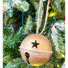 Gold Jingle Bell Ornament available at Quilted Cabin Home Decor.