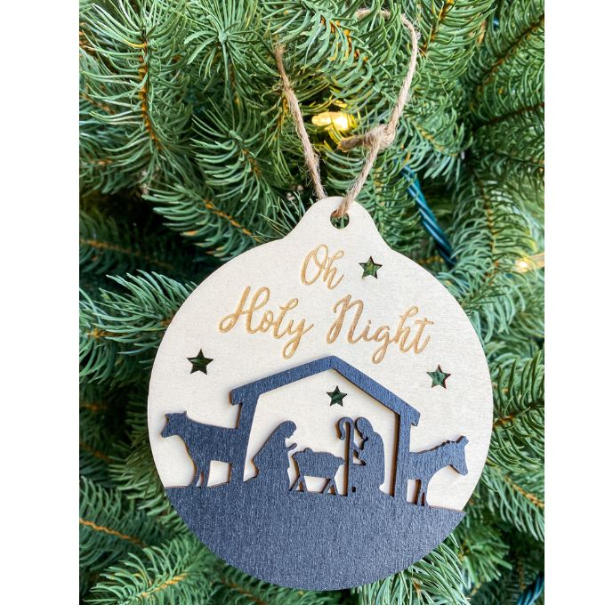 Christmas Nativity Ornaments - Six Styles available at Quilted Cabin Home Decor.