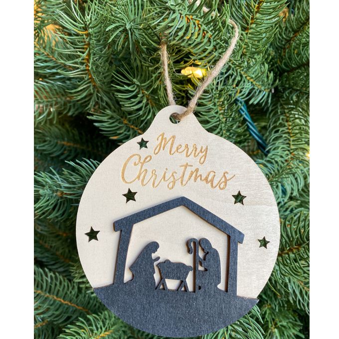 Christmas Nativity Ornaments - Six Styles available at Quilted Cabin Home Decor.