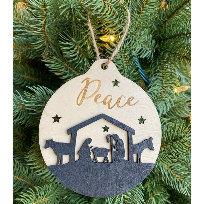 Christmas Nativity Ornaments - Six Styles available at Quilted Cabin Home Decor.