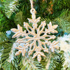 Snowflake Gold Wash Ornament available at Quilted Cabin Home Decor.