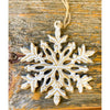 Snowflake Gold Wash Ornament available at Quilted Cabin Home Decor.