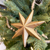Vintage Gold Star Ornament available at Quilted Cabin Home Decor.