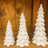 White Glitter Trees - Set of Three available at Quilted Cabin Home Decor.