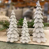 White Glitter Trees - Set of Three available at Quilted Cabin Home Decor.