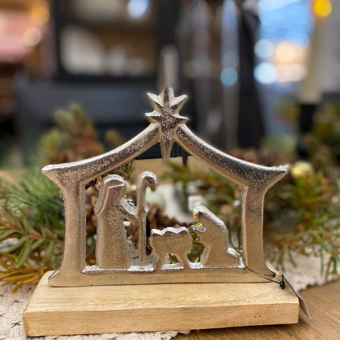 Nativity Tabletop Figurine available at Quilted Cabin Home Decor.