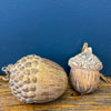 Golden Acorn Ornaments - Two Sizes available at Quilted Cabin Home Decor.