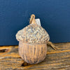 Golden Acorn Ornaments - Two Sizes available at Quilted Cabin Home Decor.