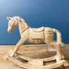 Tan Vintage Rocking Horse available at Quilted Cabin Home Decor.