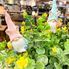 Easter Bunny Gnome Flower Picks - Two Colours available at Quilted Cabin Home Decor.