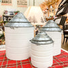 Silo Kitchen Canisters - Set of Three available at Quilted Cabin Home Decor.