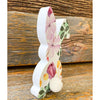 Wooden Floral Easter Bunny available at Quilted Cabin Home Decor.