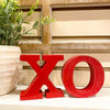 Red XO Letters available at Quilted Cabin Home Decor.