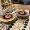 Dark Wood Votive Candle Holder available at Quilted Cabin Home Decor.