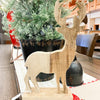 Wooden Reindeer Silhouette available at Quilted Cabin Home Decor.