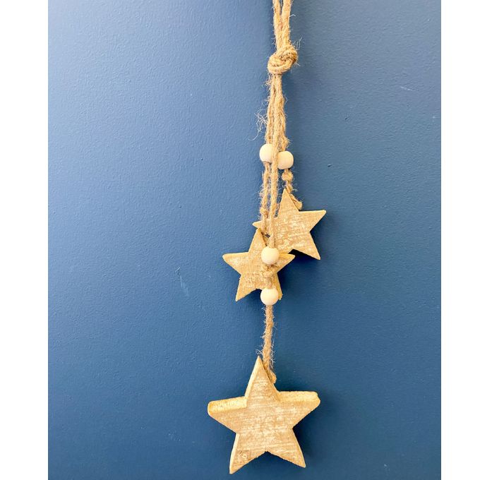 Three Star Hanger - Two Colours available at Quilted Cabin Home Decor.