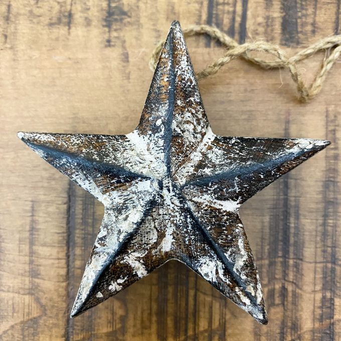 Vintage Star Ornament available at Quilted Cabin Home Decor.