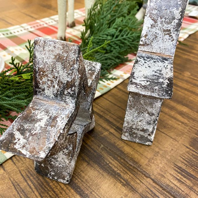 Vintage Star Standers - Two Sizes available at Quilted Cabin Home Decor.