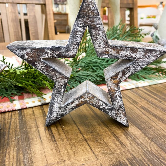 Vintage Star Standers - Two Sizes available at Quilted Cabin Home Decor.