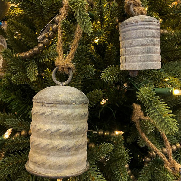 Cylinder Bell Ornaments - Two Sizes available at Quilted Cabin Home Decor.