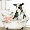 Bathtime Buddies Bathtub Framed Print available at Quilted Cabin Home Decor.