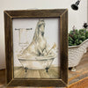 Bubble Bath Betty Bathtub Framed Print available at Quilted Cabin Home Decor.