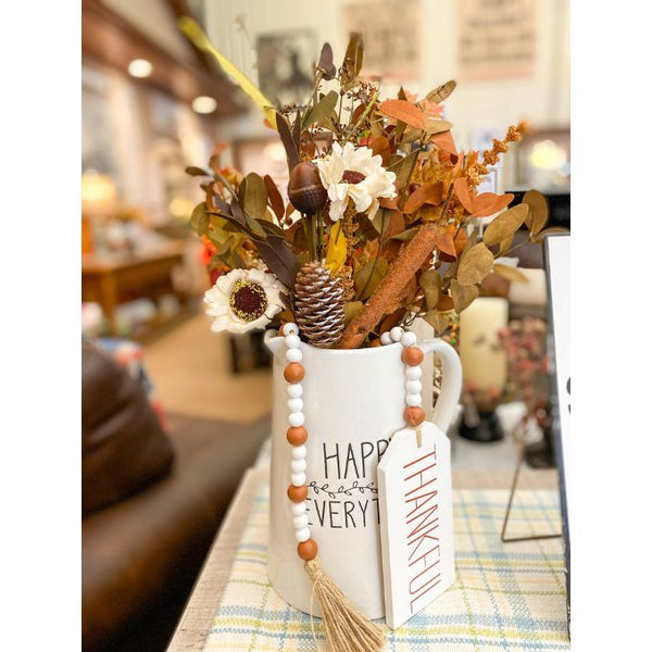 Cattail and Sunflower Floral Spray available at Quilted Cabin Home Decor.