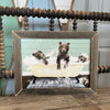 Three Bear cubs in a vintage clawfoot tub with lots of bubbles. Available at Quilted Cabin Home Decor.