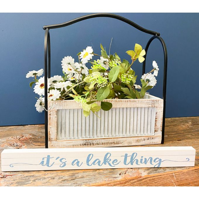 It's A Lake Thing Shelf Sitter Sign available at Quilted Cabin Home Decor.