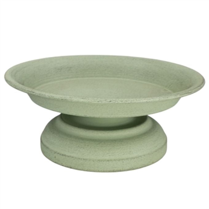 Sage Green Metal Riser Tray available at Quilted Cabin Home Decor.
