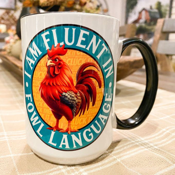 Funny Rooster water tumbler, Chicken coffee thermos
