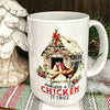 Making a List Chicken it Twice Mug available at Quilted Cabin Home Decor.