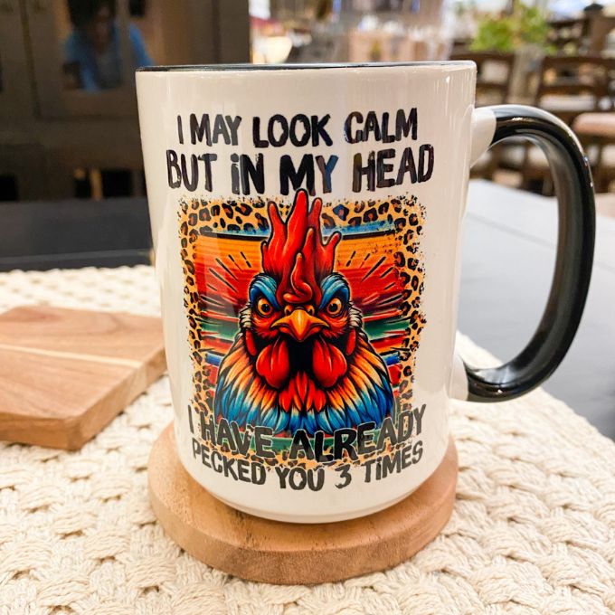 I May Look Calm Mug available at Quilted Cabin Home Decor.