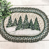 Holiday Village Trees Christmas Trivets and Mats available at Quilted Cabin Home Decor.