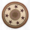27" Round Braided Mats available at Quilted Cabin Home Decor.