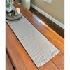 Cottage Weave Tan Placemats and Table Runners available at Quilted Cabin Home Decor.