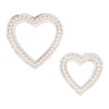 Beaded Heart Cutouts - Set of Two available at Quilted Cabin Home Decor.