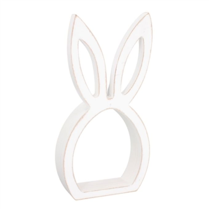 White Bunny Head Cutout available at Quilted Cabin Home Decor.