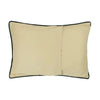 Beige pillow with black trim on a white background. Pine Panels King Quilt Set available at Quilted Cabin Home Decor.