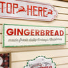 Wooden Gingerbread Sign available at Quilted Cabin Home Decor.