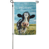 Welcome Cow Garden Flag available at Quilted Cabin Home Decor.