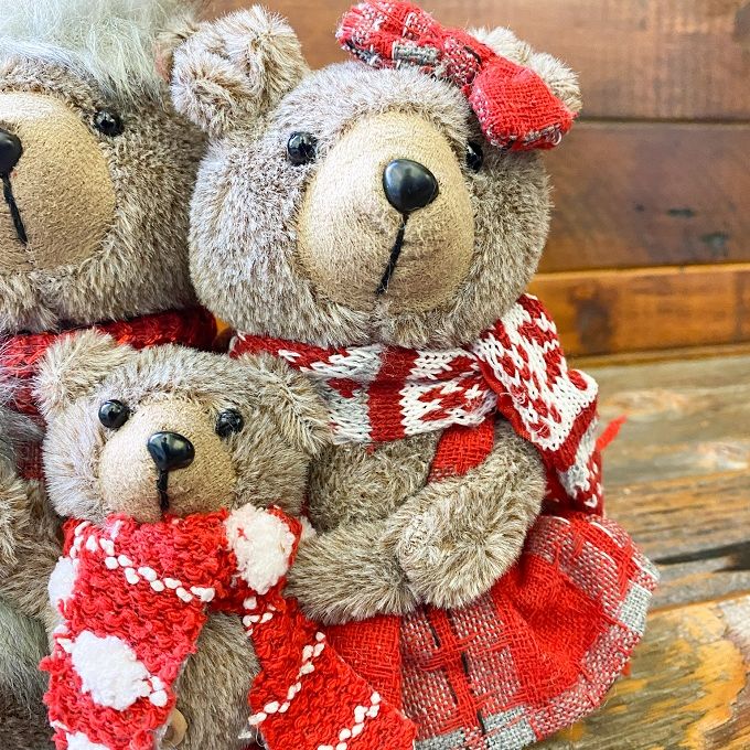 Christmas Bear Family available at Quilted Cabin Home Decor.